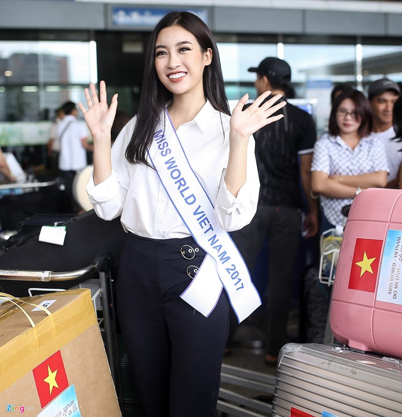 Do My Linh duoc fan vay kin o san bay di thi Miss World 2017-Hinh-5